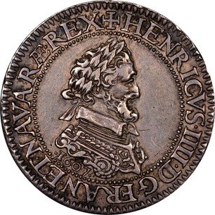Médaille 1/2 Franc Henri IV 1607 Argent – Collection Monnaie France (Make Offer)