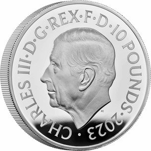 Great Britain Silver 10 Pounds 