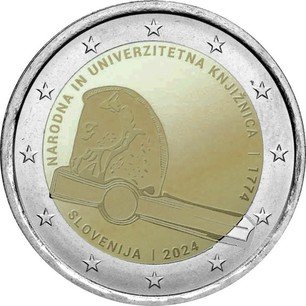 Slovenian 2 Euro 250th Anniversary Of The National And University   2 Euro 250th Anniversary Of The National And University Library Slovenia O 105956 