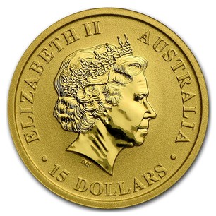 Australian 1/10 Oz Gold 15 Dollars 