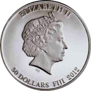 Fijian 2 Oz Silver 50 Dollars 