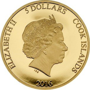 Cook Islands Gold 5 Dollars 