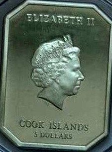 Cook Islands Silver 5 Dollars 