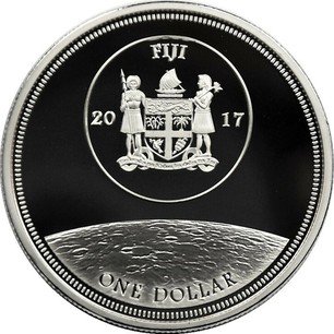 Fijian Silver plated Copper-Nickel One Dollar 