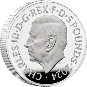 Great Britain Silver 5 Pounds 