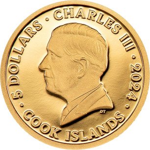 Cook Islands Gold 5 Dollars 