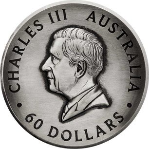 Australian 2 Kilo Silver 60 Dollars 