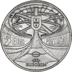 Portuguese 5 Euro "UEFA Euro 2024" 2024 | coinscatalog.NET