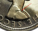 Илюстрация отличий монеты One Shilling "Elizabeth II" 1956 - 1965 KM# 27.2