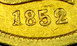 Илюстрация отличий монеты Ten D. Moffat & Company 1852 KM # 39.1