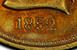 Ilustración de las diferencia de la moneda Diez D. Moffat & Company 1852 KM# 39.2