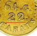 Ilustración de las diferencia de la moneda $2.50 Christopher Bechtler (Georgia) 1800 - 1899 KM# 76.2