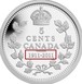 Ilustración de las diferencia de la moneda 5 Centavos de Plata "100 Aniversario del Dólar de Plata" 2011 KM# 1154