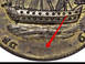 Илюстрация отличий монеты Rhode Island Ship Token Rhode Island Ship Tokens 1779 KM# Tn27b