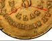 Ilustración de las diferencia de la moneda 5 Dólares de Oro "C. Bechtler" 1831 - 1842 KM# 95