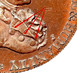 Ilustración de las diferencia de la moneda Halfpenny Washington Pieces 1795 KM# Tn75.1
