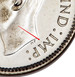 Ilustración de las diferencia de la moneda Silver 10 Cents "George VI" 1937 - 1947 KM# 34