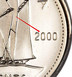 Illustration of the specifics of the 10 Cents "Elizabeth II 3rd portrait" 1999 - 2003 KM# 183b