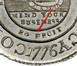 Илюстрация отличий монеты Continental Currency "Dollar" 1776 KM# EA2