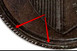 Ilustración de las diferencia de la moneda Piezas de Penny Washington 1795 KM# Tn77.3