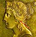 Ilustración de las diferencia de la moneda Oro Diez D. "Cabeza de corona" 1838 - 1839 KM# 66.1