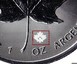 Illustration of the specifics of the 1 Oz Silver 5 Dollars "Maple leaf" 2014 - 2022 KM# 1601