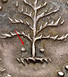 Ilustración de las diferencia de la moneda Silver III Pence Pine Tree 1652 KM# 12