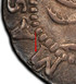 Илюстрация отличий монеты Silver Shilling "Pine Tree" 1652 KM# 16