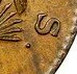 Илюстрация отличий монеты Cent Massachusetts Coppers (официальный) 1788 км №20,4