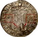 Ilustración de las diferencia de la moneda Chelín de plata "Lord Baltimore" 1659 KM# 6