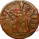 Илюстрация отличий монеты Полпенни "Марк Ньюби" 1682 KM # 2