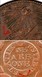Ilustración de las diferencia de la moneda Cent "Fugio" 1787 KM# EA31.3