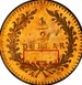 Илюстрация отличий монеты Gold 1/2 Dollar "Large Indian Head (Round)" 1852 - 1881 KM# 12.1