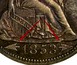 Илюстрация отличий монеты Silver One Dime "Seated Liberty" 1853 - 1855 KM# 77