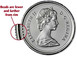 Илюстрация отличий монеты 50 центов "Маленький молодой бюст" 1977 KM # 75.2