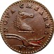 Ilustración de las diferencia de la moneda Nova Caesarea "New Jersey Cent" 1786 KM# 11.1