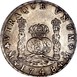 Ilustración de las diferencia de la moneda Silver 5 Shillings "Holey Dollar" 1813 KM# 2.5