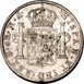 Ilustración de las diferencia de la moneda Silver 5 Shillings "Holey Dollar" 1813 KM# 2.6