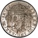 Ilustración de las diferencia de la moneda Silver 5 Shillings "Holey Dollar" 1813 KM# 2.13