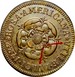 Ilustración de las diferencia de la moneda Penny Rosa Americana 1722 KM# 5