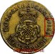 Ilustración de las diferencia de la moneda Penny "Rosa Americana" 1723 KM# 10