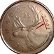 Illustration of the specifics of the 25 Cents "Elizabeth II 3rd portrait" 1999 - 2003 KM# 184b