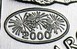 Илюстрация отличий монеты 1 унция серебра 5 долларов "Кленовый лист" 2000 KM # 363