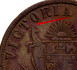 Ilustración de las diferencia de la moneda 1 Penny Private Token emite 1862 KM# Tn184.2
