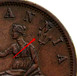 Ilustración de las diferencia de la moneda Emisiones de 1 Penny Private Token 1801 - 1900 KM# Tn182.2