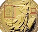 Illustration of the specifics of the 1 Oz Gold 100 Pounds "Britannia (Oriental Border)" 2018 - 2019
