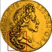 Ilustración de las diferencia de la moneda Guinea Oro "Guillermo III" 1701 KM# 506