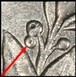 Ilustración de las diferencia de la moneda 5 Drachmai "Phoenix" 1930 KM# 71.2