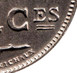 Ilustración de las diferencia de la moneda 25 Céntimos "Alberto I Coronado Monograma" 1913 - 1929 KM# 68.1