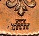 Ilustración de las diferencia de la moneda 1 M "Acueducto de Segovia" 1842 KM# 525.3